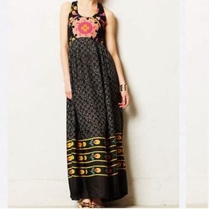Rare Anthropologie Anupamaa Nanda Silk Maxi Dress